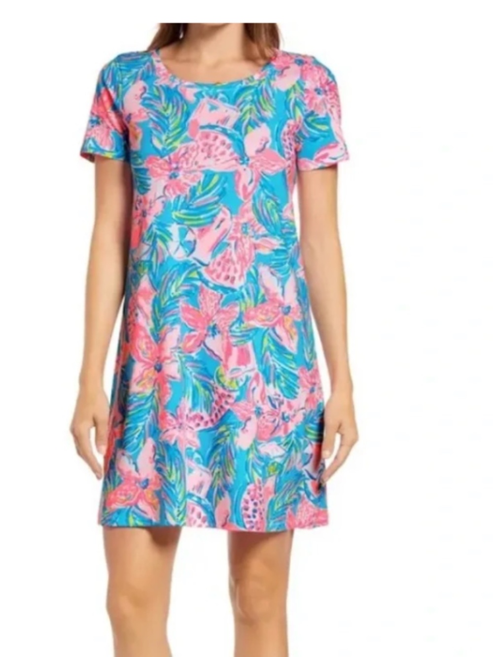 Lilly Pulitzer Cody Swing Dress in Blue Ibiza Gimme the Juice Size Large